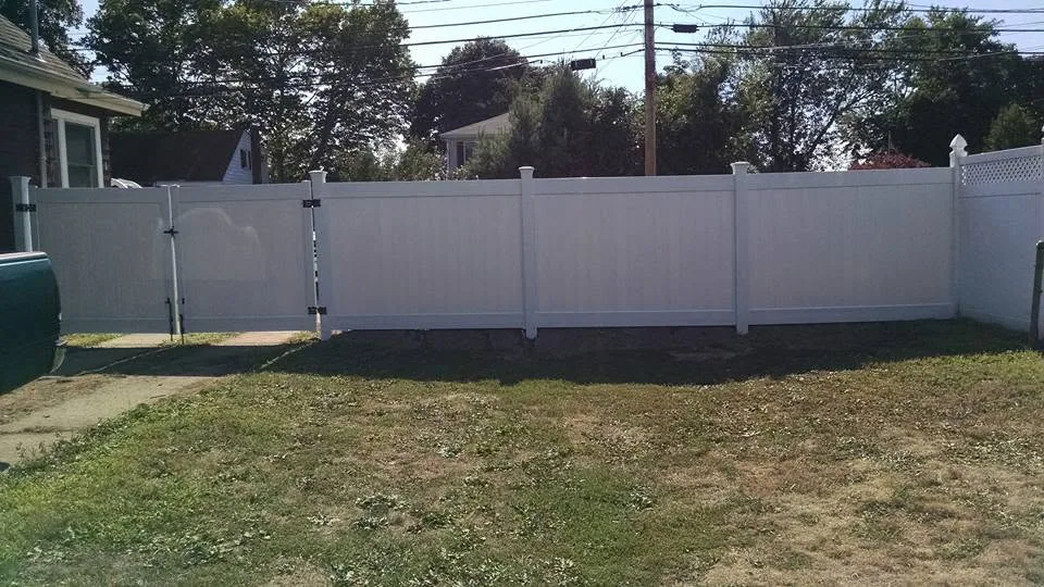 Backyard privacy fence by North South Construction